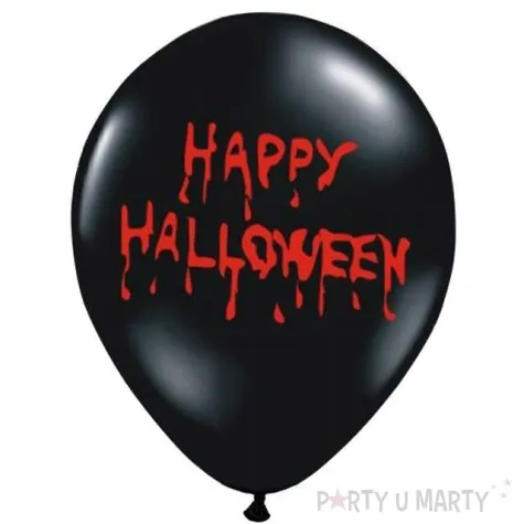 balony 14 happy halloween strong pastel black 50 szt