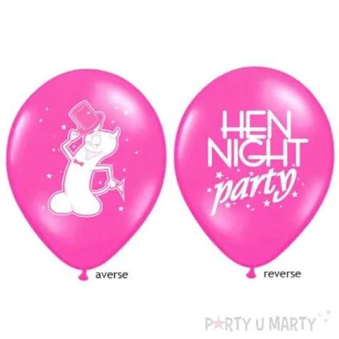 balony 14 hen night party rose 50 szt
