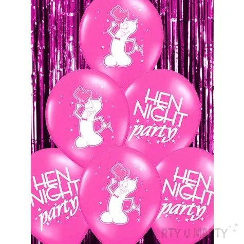 balony 14 hen night party rose 50 szt
