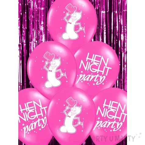 balony 14 hen night party rose 6 szt