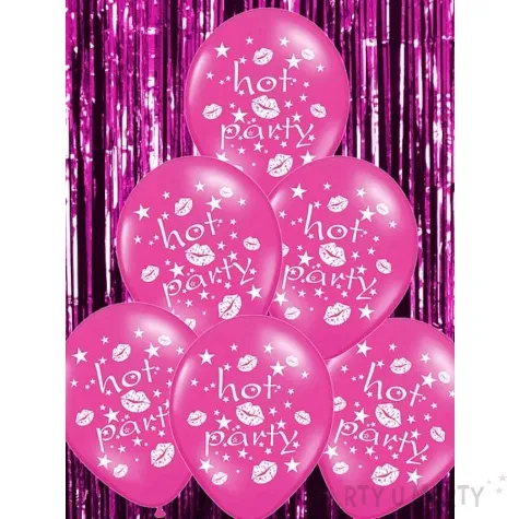 balony 14 hot party belbal hot pink metalik 50 szt