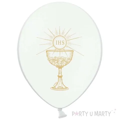 balony 14 ihs strong pastel white 6 szt