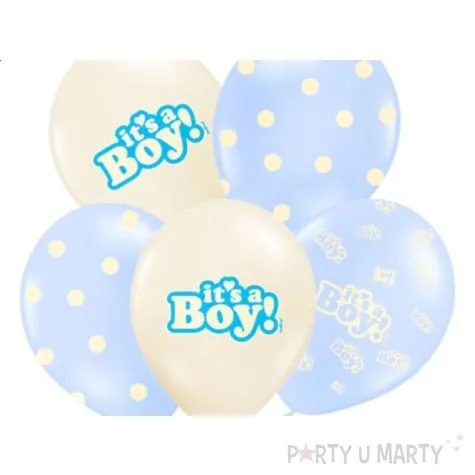 balony 14 its a boy belbal pastel mix 50 szt