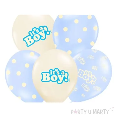 balony 14 its a boy belbal pastel mix 6 szt
