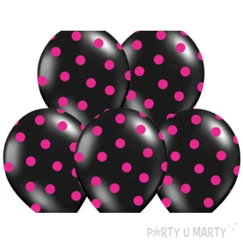 balony 14 kropki pastel black belbal 50 szt