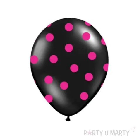 balony 14 kropki pastel black belbal 50 szt