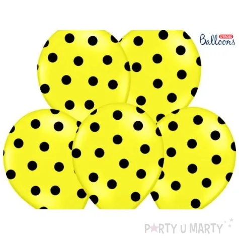 balony 14 kropki pastel lemon zest strong 50 szt