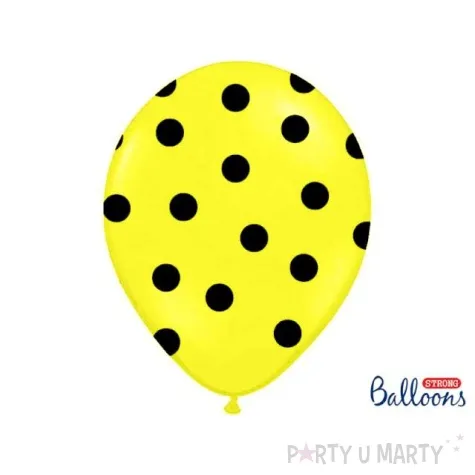balony 14 kropki pastel lemon zest strong 50 szt