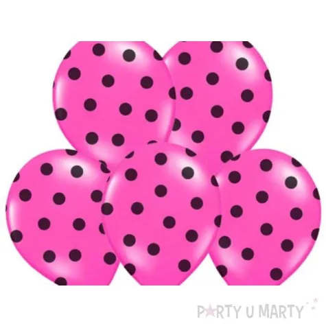 balony 14 kropki pastel rose belbal 50 szt