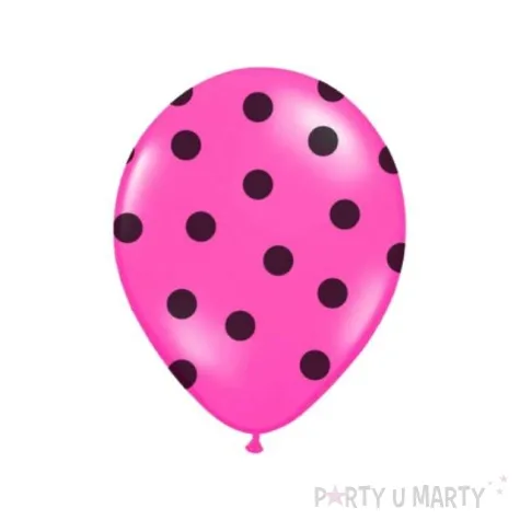 balony 14 kropki pastel rose belbal 50 szt