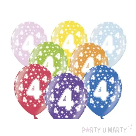 balony 14 liczba 4 belbal metallic mix 6 szt