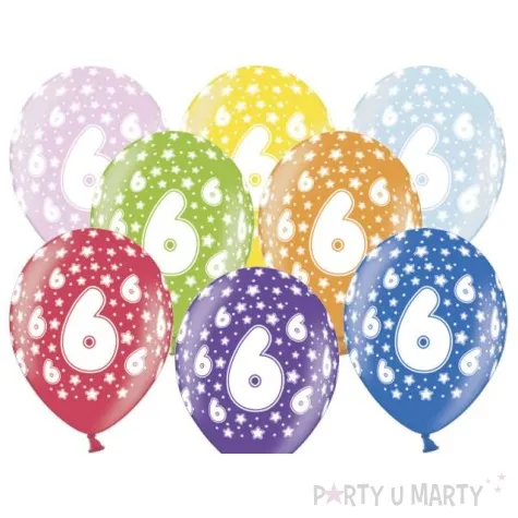 balony 14 liczba 6 belbal metallic mix 6 szt