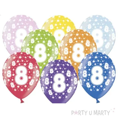 balony 14 liczba 8 belbal metallic mix 50 szt