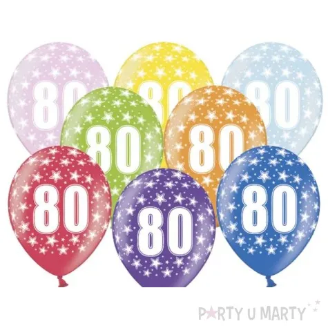 balony 14 liczba 80 belbal metallic mix 6 szt