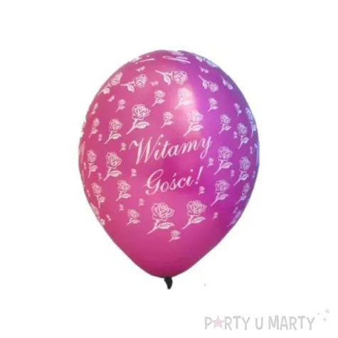 balony 14 metalik fuchsia witamy gosci 50 szt