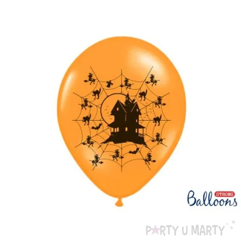 balony 14 nawiedzony dom pastel orange 50 szt