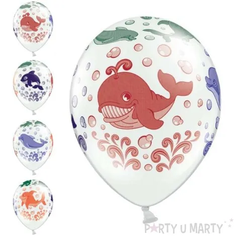 balony 14 ocean belbal pastel white 6 szt