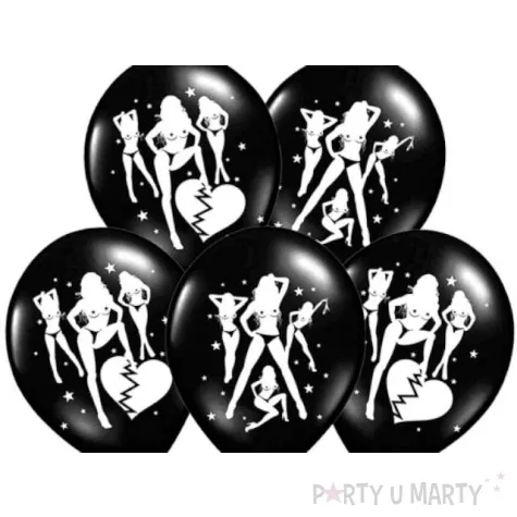 balony 14 seksowne belbal pastel black 50 szt