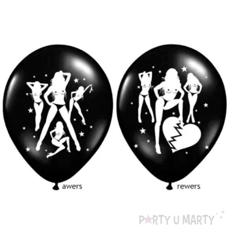 balony 14 seksowne belbal pastel black 50 szt