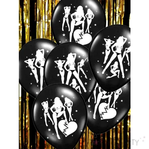 balony 14 seksowne belbal pastel black 50 szt