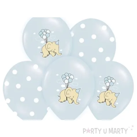 balony 14 slonik belbal baby blue 50 szt