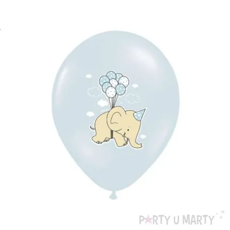 balony 14 slonik belbal baby blue 50 szt