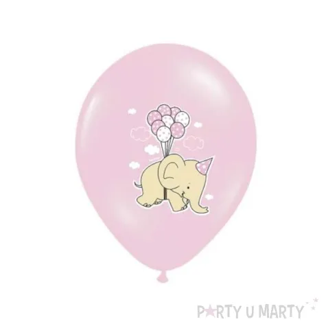 balony 14 slonik belbal baby pink 50 szt