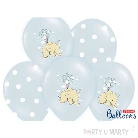 balony 14 slonik strong baby blue 50 szt