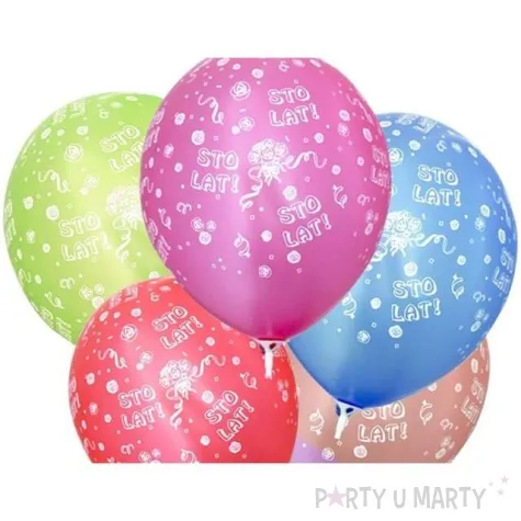 balony 14 sto lat strong metalic mix 6 szt