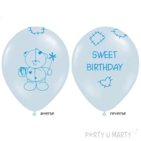 balony 14 sweet birthday belbal pastel blue 50 szt