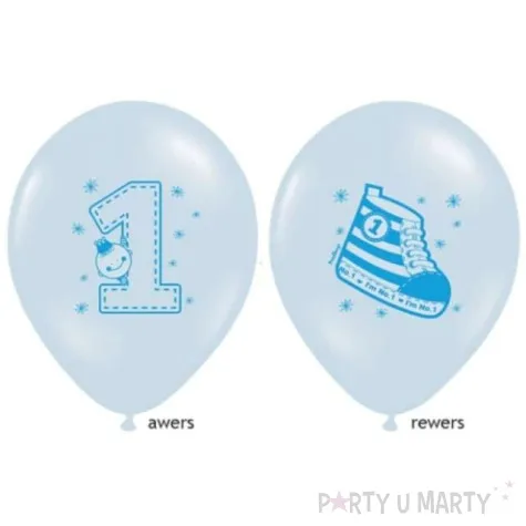 balony 14 trampek 1 belbal pastel baby blue 6 szt