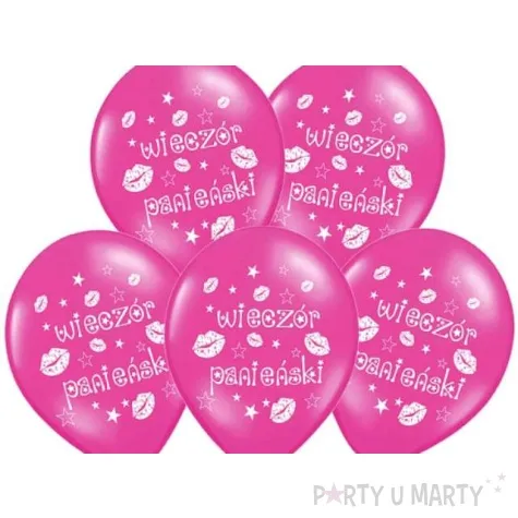 balony 14 wieczor panienski belbal hot pink metalik 50 szt