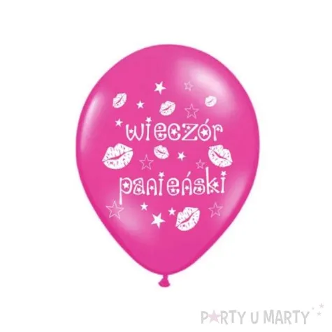 balony 14 wieczor panienski belbal hot pink metalik 50 szt