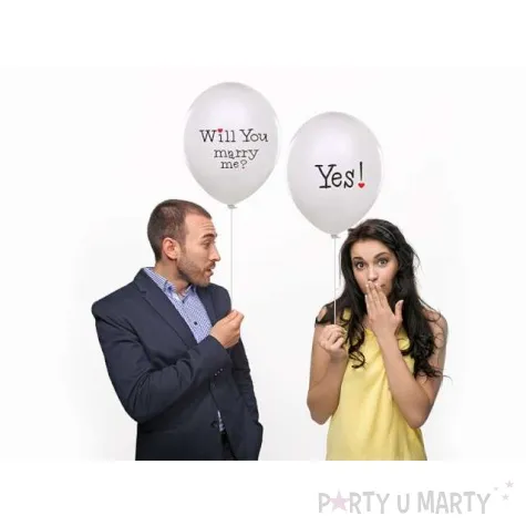 balony 14 will you belbal pastel white 50 szt