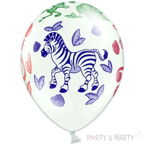 balony 14 zoo belbal pastel white 50 szt