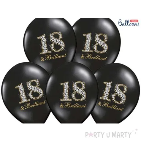 balony 18 brilliant czarny pastel strong 14 50 szt