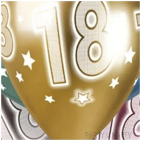 balony 18 urodziny metaliczne gemar 13 5 szt