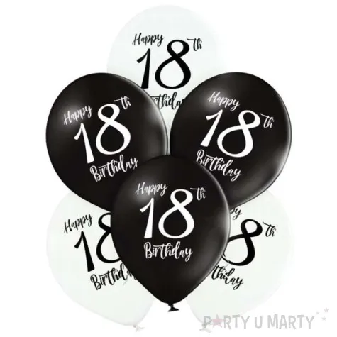 balony 18 urodziny mix belbal 12 6 szt