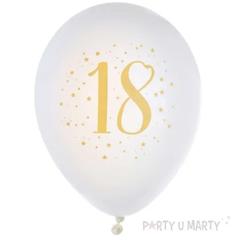 balony 18 urodziny pastel biale santex 9 8 szt