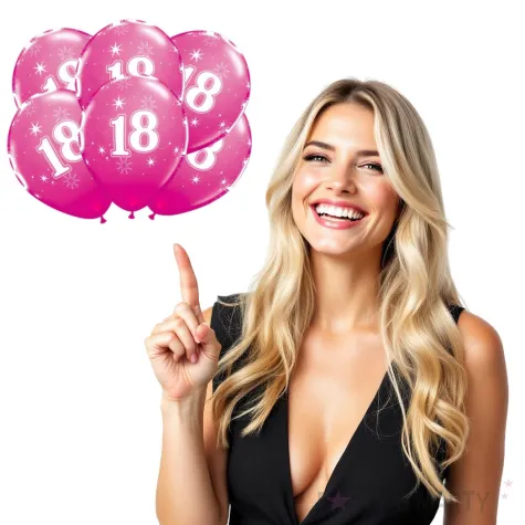 balony 18 urodziny zurawinowy pastel qualatex 11 6 szt