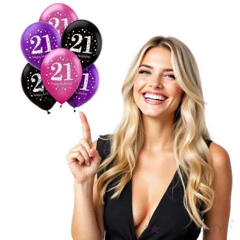 balony 21 urodziny mix amscan 11 6 szt