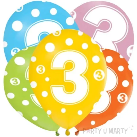 balony 3 latka mix godan 12 5 szt