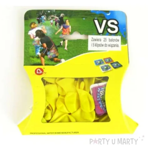 balony 3 pastel zolte bomby wodne 25 szt