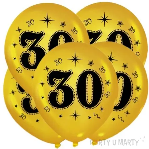 balony 30 metalik gold 12 5 szt