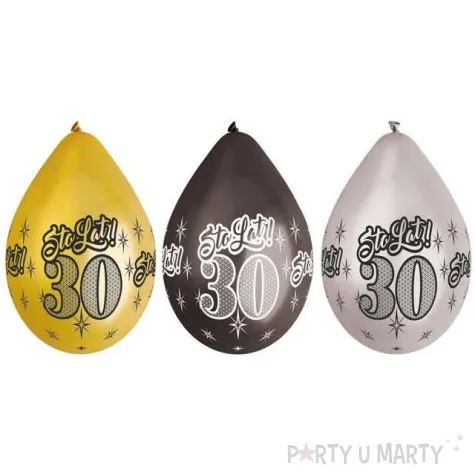 balony 30 sto lat metalik mix gemar 12 6 szt
