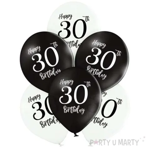balony 30 urodziny mix belbal 12 6 szt