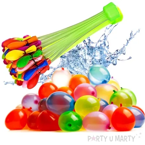 balony 4 pastel mix bomby wodne partypal 100 szt