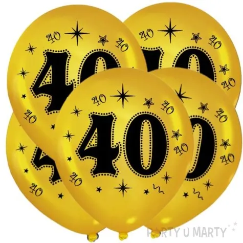balony 40 metalik gold 12 5 szt