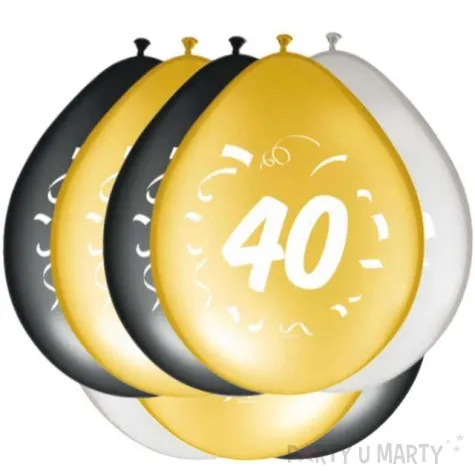 balony 40 urodziny folat mix 12 8 szt
