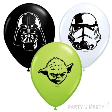 balony 5 star wars face pastel mix 100 szt